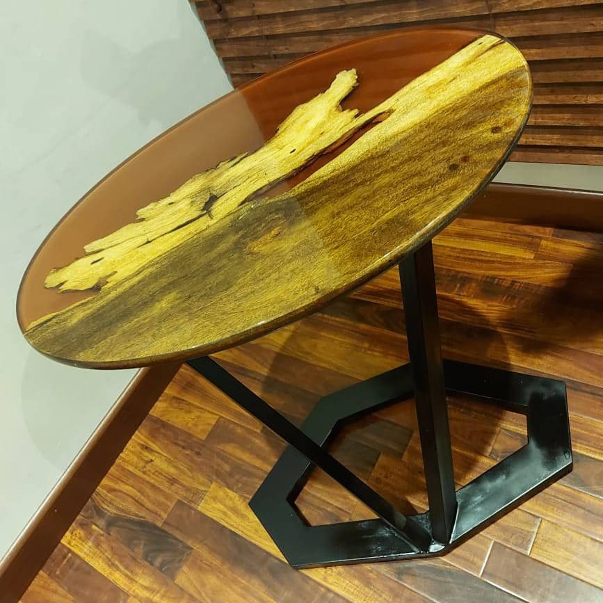 Wooden Epoxy Raisen Table