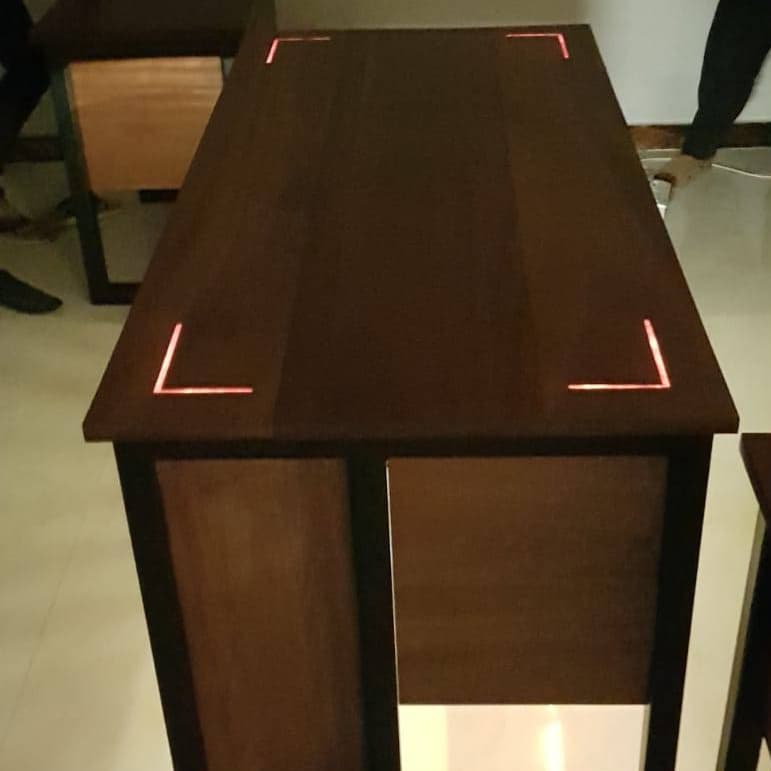 Spelli Wood Solid Office Table