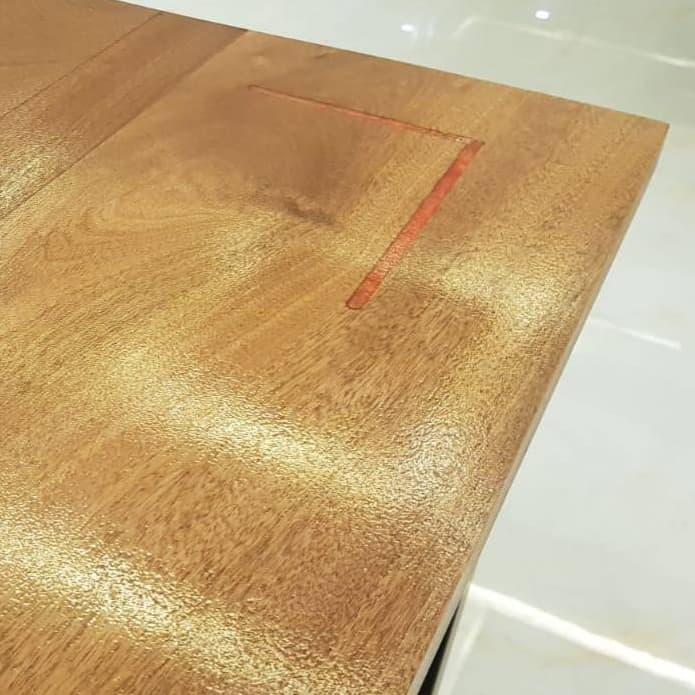 Spelli Wood Solid Office Table